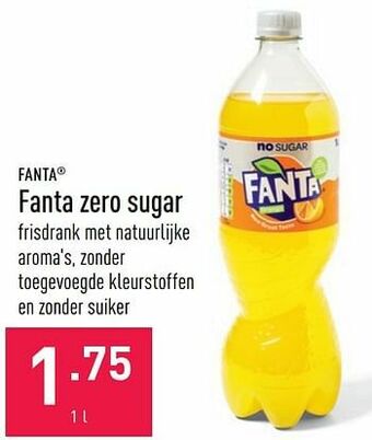 ALDI Fanta zero sugar aanbieding