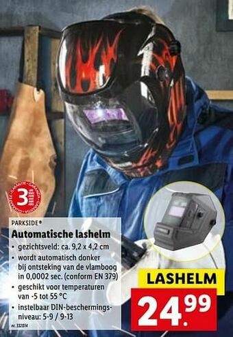 Lidl Automatische lashelm aanbieding