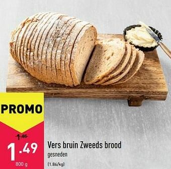 ALDI Vers bruin zweeds brood aanbieding