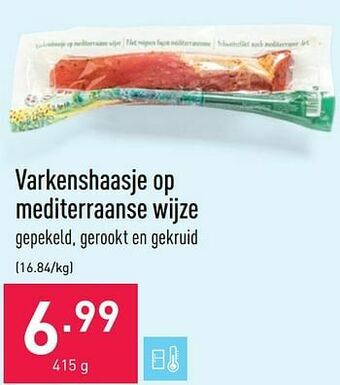 ALDI Varkenshaasje op mediterraanse wijze aanbieding