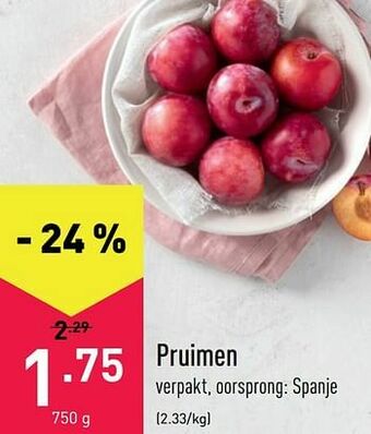 ALDI Pruimen aanbieding
