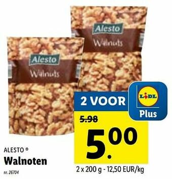 Lidl Walnoten aanbieding