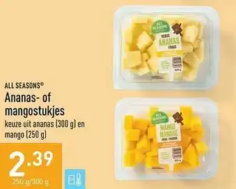 ALDI Ananas- of mangostukjes aanbieding
