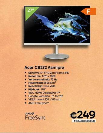 CompuDeals Acer cb272 asmiprx aanbieding