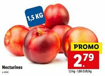 Lidl Nectarines aanbieding
