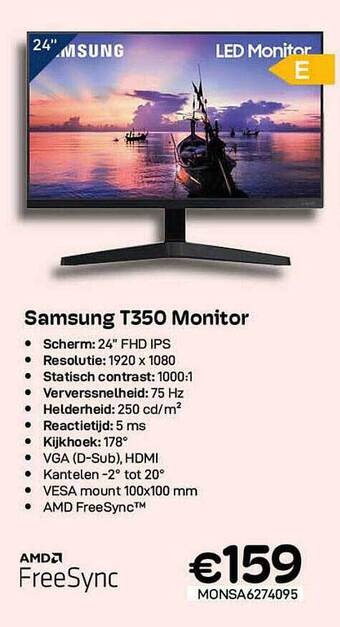 CompuDeals Samsung t350 monitor aanbieding
