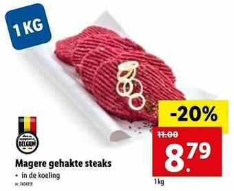 Lidl Magere gehakte steaks aanbieding