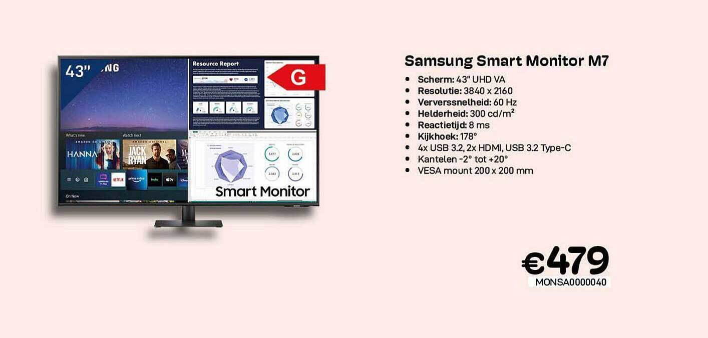 CompuDeals Samsung smart monitor m7 aanbieding
