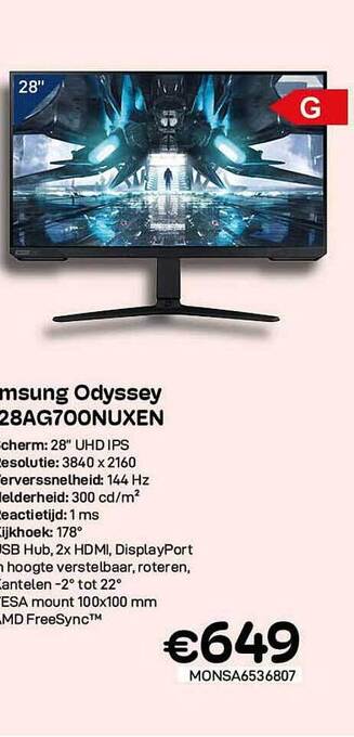 Samsung odyssey ls28ag700nuxen