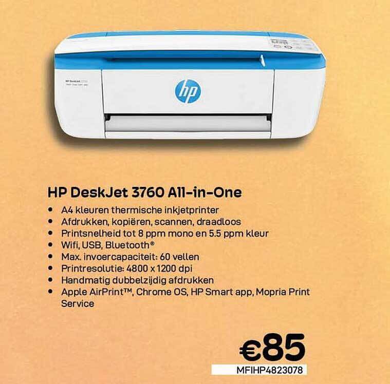 CompuDeals Hp deskjet 3760 all-in-one aanbieding