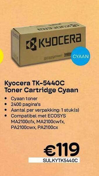 CompuDeals Kyocera tk-5440c toner cartridge cyaan aanbieding