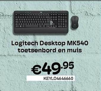 CompuDeals Logitech desktop mk540 toetsenbord en muis aanbieding