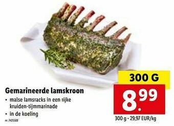 Gemarineerde lamskroon