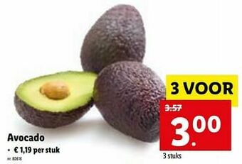 Lidl Avocado aanbieding