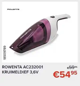 Rowenta kruimeldief