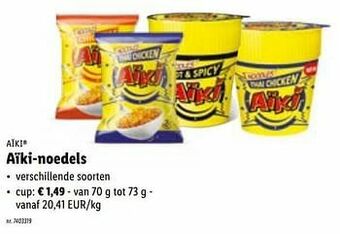 Lidl Aïki-noedels cup aanbieding