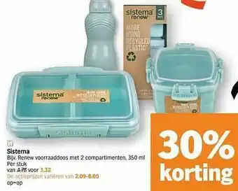 Renew voorraaddoos met 2 compartimenten
