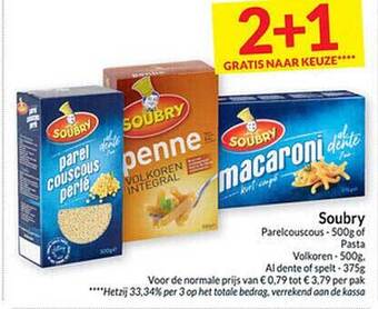 Intermarché Soubry parelcouscous aanbieding