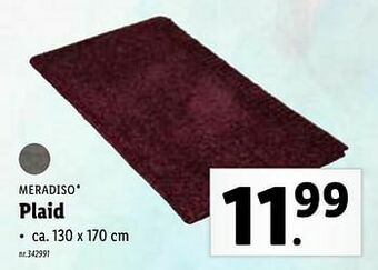 Lidl Plaid aanbieding