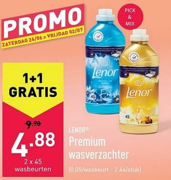 ALDI Premium wasverzachter aanbieding