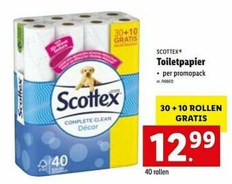 Lidl Toiletpapier aanbieding