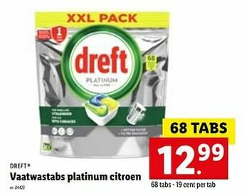 Lidl Vaatwastabs platinum citroen aanbieding