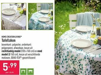 ALDI Tafellaken aanbieding