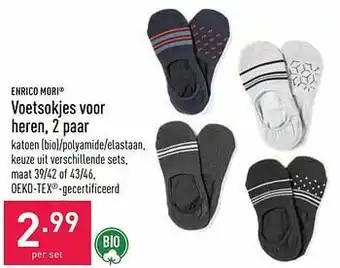 ALDI Voetsokjes voor heren aanbieding