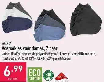 ALDI Voetsokjes voor dames aanbieding