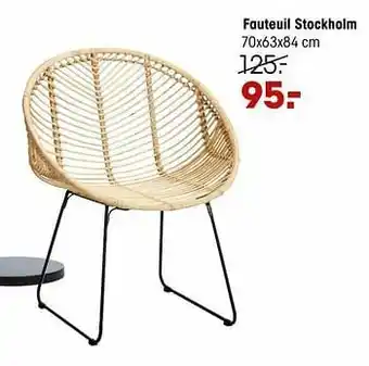 Kwantum Fauteuil stockholm aanbieding