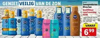 Lidl Zonneproducten nivea sun aanbieding