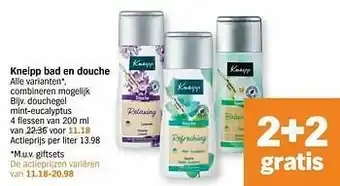 Albert Heijn Douchegel mint-eucalyptus aanbieding