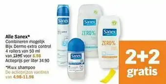 Albert Heijn Alle sanex dermo extra control aanbieding