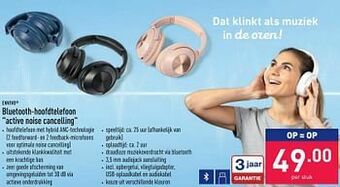 ALDI Envivo bluetooth-hoofdtelefoon active noise cancelling aanbieding