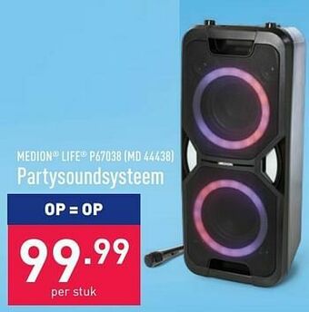 ALDI Medion life p67038 md 44438 partysoundsysteem aanbieding