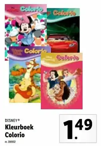 Lidl Kleurboek colorio aanbieding