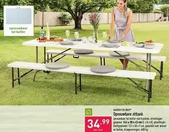 ALDI Opvouwbare zitbank aanbieding