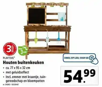 Lidl Houten buitenkeuken aanbieding