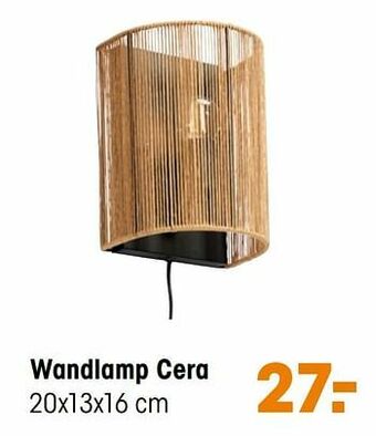 Kwantum Wandlamp cera aanbieding