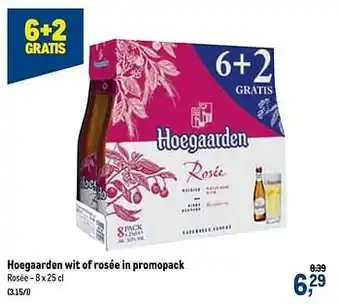 Makro Hoegaarden wit of rosée aanbieding