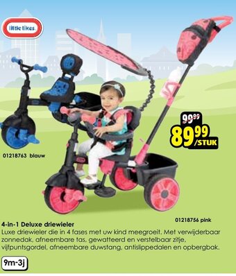 ToyChamp 4-in-1 Deluxe driewieler aanbieding