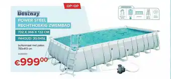 Bestway power steel zwembad 732x366x132 Cm