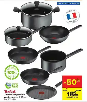 Carrefour Tefal gamma responsible aanbieding