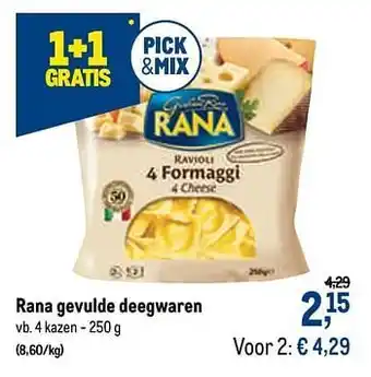 Rana gevulde deegwaren 4 kazen 250g