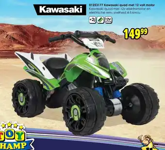 01253177 Kawasaki quad met 12 volt motor