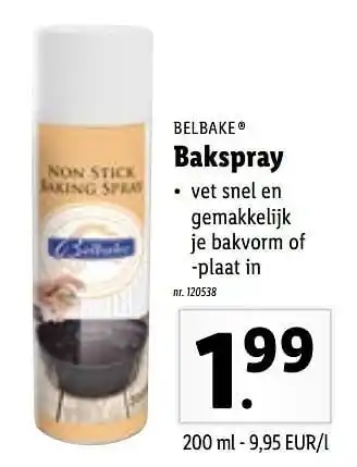 Bakspray 200ml