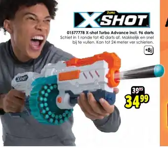 01577778 X-shot Turbo Advance incl. 96 darts
