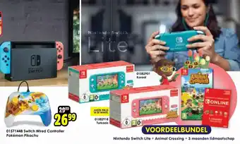 ToyChamp 01571448 Switch Wired Controller Pokemon Pikachu aanbieding