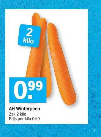 Albert Heijn Ah Winterpeen aanbieding