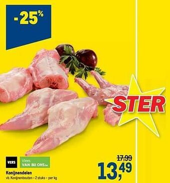 Makro Konijnendelen konijnenbouten aanbieding